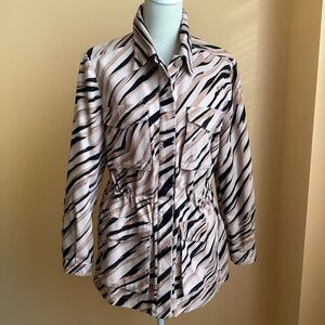 TED BAKER Hamiel Printed Washed Cargo Jacket Size L